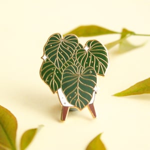 Philodendron Gloriosum Enamel Pin | Houseplant Enamel Pin