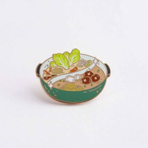 Hotpot Enamel Pin | Asian Food Enamel Pin | Hot Pot Enamel Pin