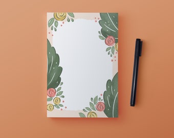 Floral Frame Notepad