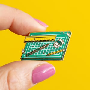 Cut & Create Enamel Pin | Crafter Enamel Pin | Pencil and Ruler enamel pin | Artist enamel pin | Journal Lover