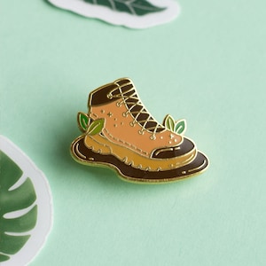 Hiking Boot Enamel Pin | Travel Enamel Pin | Hiking pin | Traveler enamel pin | Outdoor enamel pin