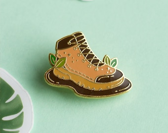 Hiking Boot Enamel Pin | Travel Enamel Pin | Hiking pin | Traveler enamel pin | Outdoor enamel pin