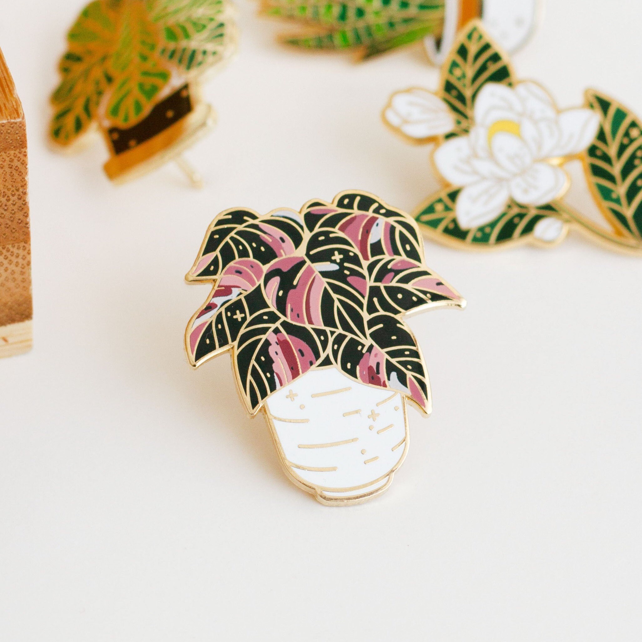 Pin Inflorit Pink Princess Philodendron Enamel Pin: Houseplant Lapel Pin - Etsy UK