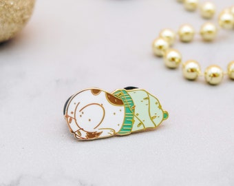 Puppy Enamel Pin | Puppy In A Beanie Enamel Pin | Dog Enamel Pin