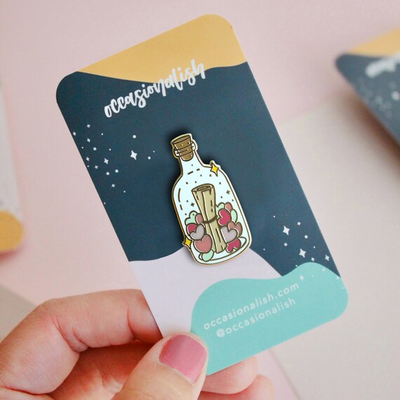 Message in a Bottle Enamel Pin Message in a Bottle Enamel Pin