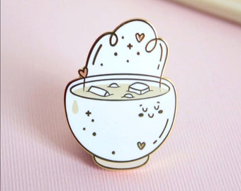 Miso Soup Enamel Pin | Valentine Pin