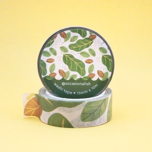 Lush Leaves Washi Tape | Plant Washi Tapes | Artist Washi Tapes