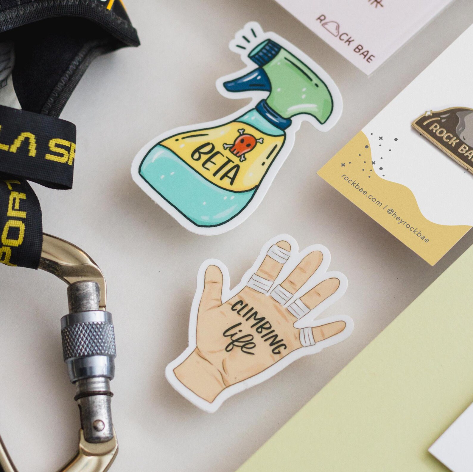 Spray Sticker Beta Spray Vinyl Sticker: Rock Climbing, Laptop, Water Bottle - Etsy