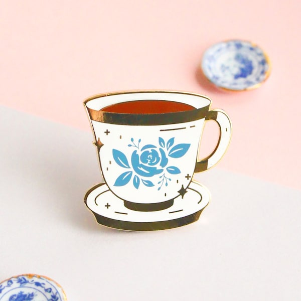 Teetasse Emaille Pin | Asiatisches Essen Emaille Pin