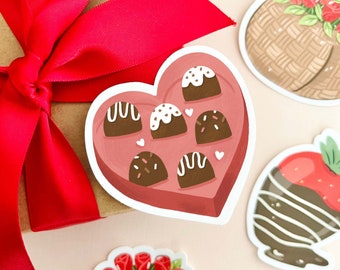 Box of chocolates Matte Vinyl Sticker | Vinyl sticker | Valentine Sticker | Food Sticker