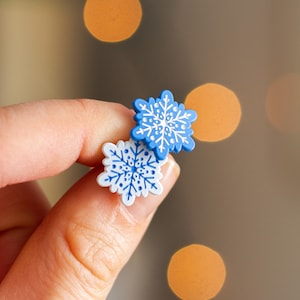 Snowflake Enamel Pin | Christmas Pin | Winter Enamel Pin | Mini enamel pins