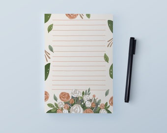 Blooming Notepad | Floral notepads | Bridal Notepads | Notepad for brides