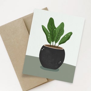 Carte de vœux pour plantes tropicales | Plantes, Oiseau de paradis Carte de vœux | Cadeau de pendaison de crémaillère