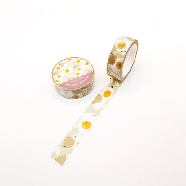 Sunny Side Up Egg Washi Tape: 15mm x 10m