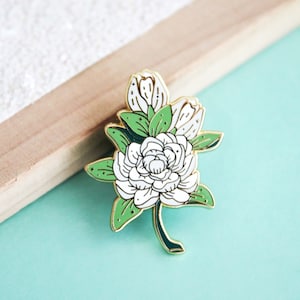 Jasmine Blossom Enamel Pin | Plant Enamel Pin