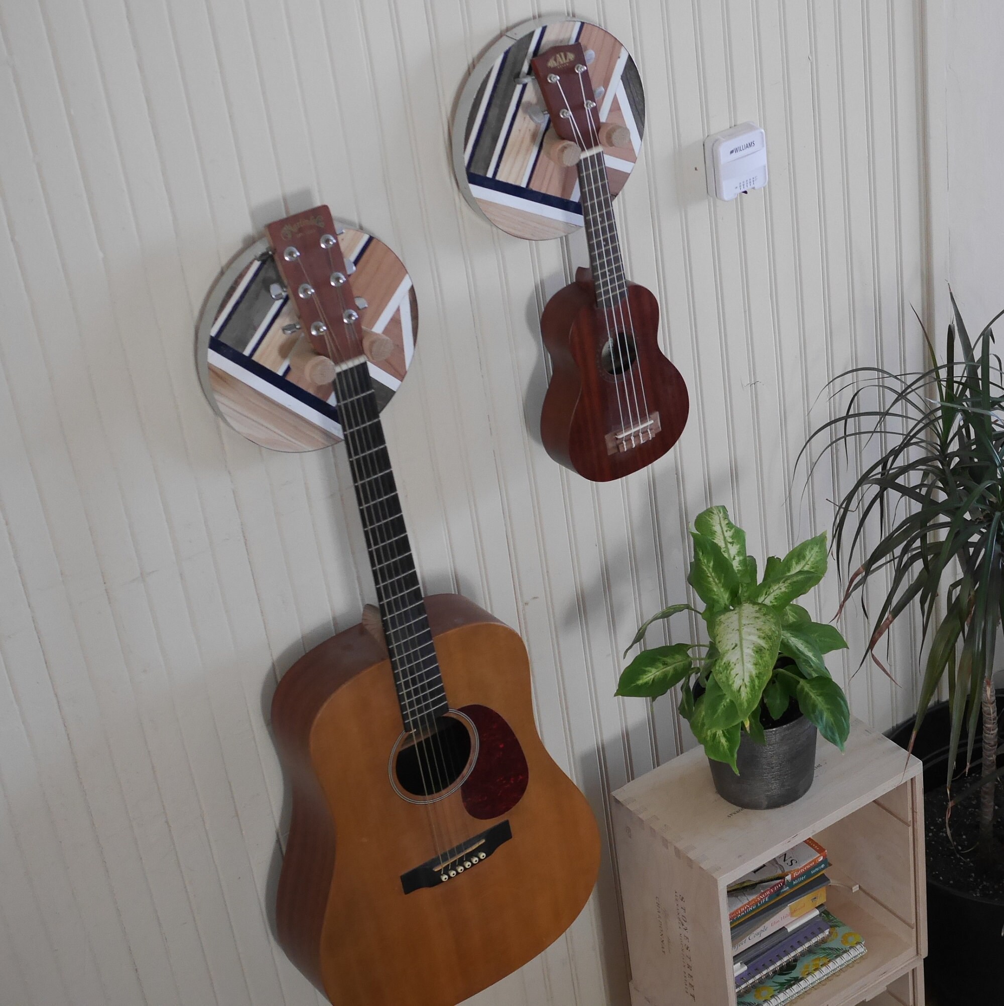 Guitar Wall Mount or Ukulele Wall Mount Wood Wall Art Made Etsy