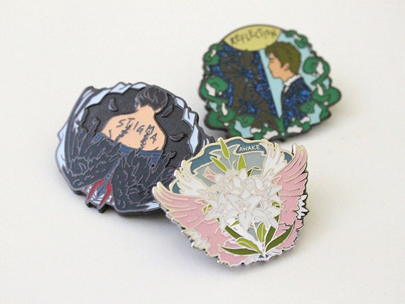 BTS Wings Solo Pins - Etsy