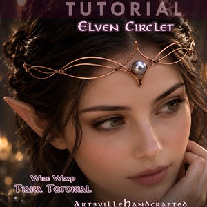 Single Wire Elven Circlet Tutorial for Beginners - Easy Wire Tiara Tutorial - Printable Template Included
