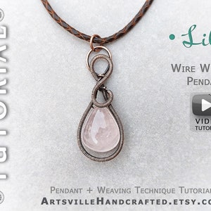 Video Tutorial, Wire Wrap Tutorial, Wire Wrapped Pendant Tutorial, Wire Jewelry Tutorials, Wire Weave Tutorial, Wire Work Tutorial, DIY