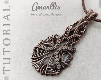 Amarllis: Wire Wrapping Tutorial, Wire Wrap Pendant Tutorial, Wire Weaving Tutorials, Wire Work Tutorial, Jewelry Making, Jewelry Tutorial