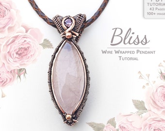 Wire Wrapped Pendant Tutorial, Wire Wrap Tutorial, Jewelry Making Tutorial, Wire Weaving Tutorial, Wire Work Tutorial, Wire Jewelry Pattern