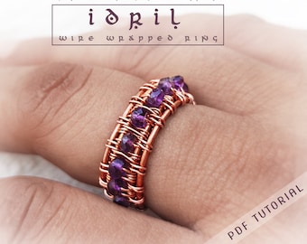 Wire Wrap Ring Tutorial, Draht Ring Tutorial, Draht Schmuck Tutorial, Schmuckherstellung, DIY Draht Arbeit Tutorial, DIY Ring Tutorial Schmuck Kunsthandwerk