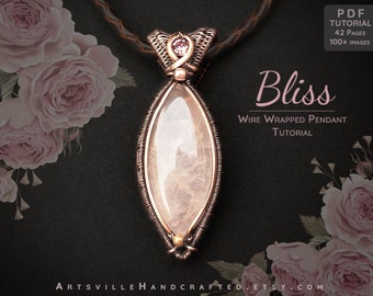 Wire Wrapped Pendant Tutorial, Wire Wrap Tutorial, Jewelry Making Tutorial, Wire Weaving Tutorial, Wire Work Tutorial, Wire Jewelry Pattern