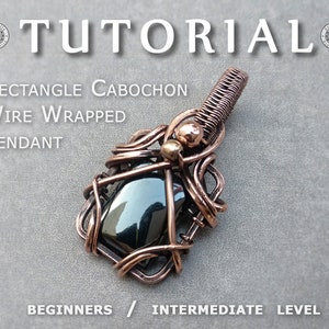 Wire Wrap Tutorial, Wire Wrapping Tutorial, Wire Wrap Jewelry Tutorial, Wire Wrapped Pendant, Instant Download, Wire Weaving Tutorial, Art