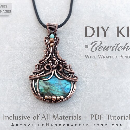 Wire Wrap Jewelry Making Kit Wire Wrapping Crystals Kit Etsy