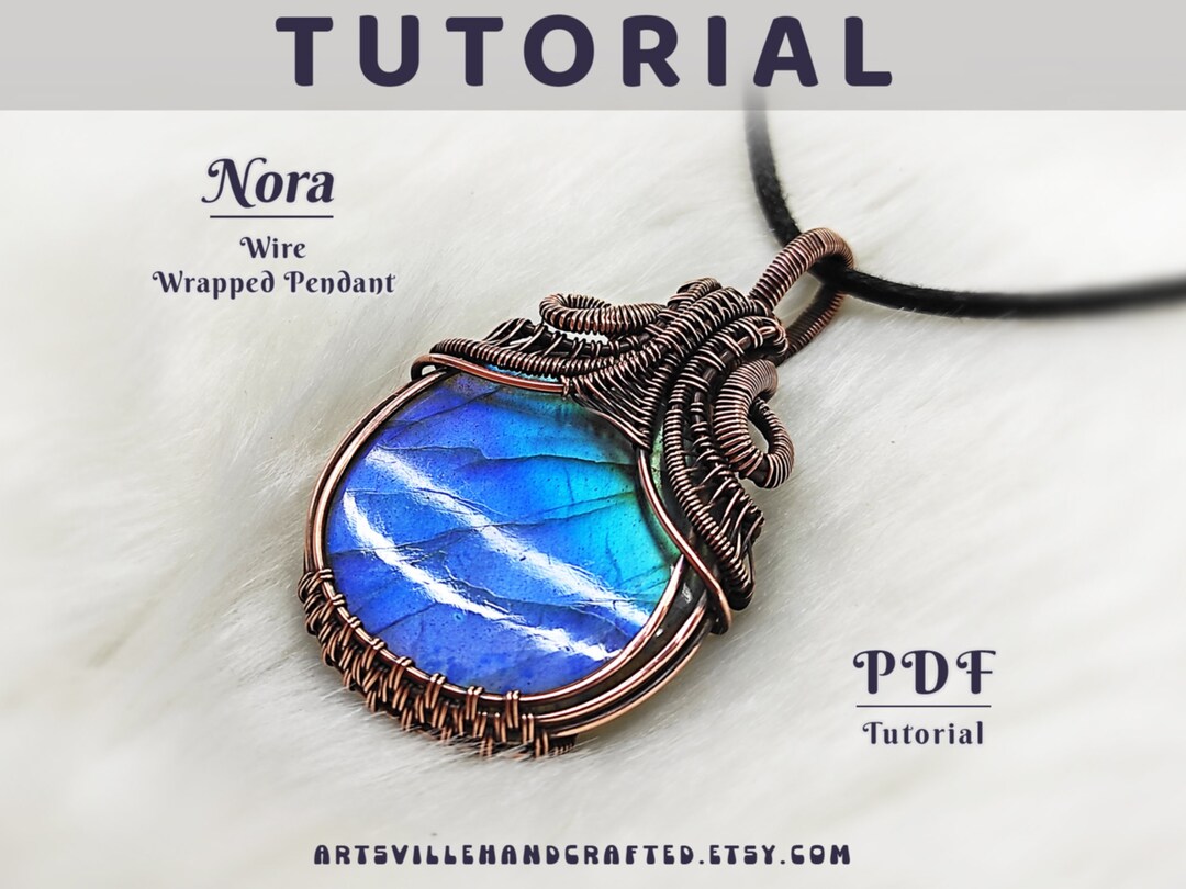 Nora: 初心者向けワイヤーラップペンダントチュートリアル、初心者向け