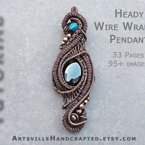 Step by step Jewelry Making instructions to set cabochons,learn wire wrapped with this Wire Wrap Tutorial. Unique Design Wire Art Tutorial by ArtsvilleHandcrafted. Heady Wire tutorial.