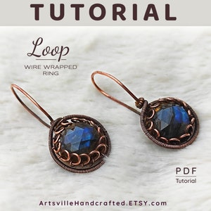Wire art tutorial, wire wrapping for beginners, PDF instructions, wire wrap tutorials, artsvillehandcrafted