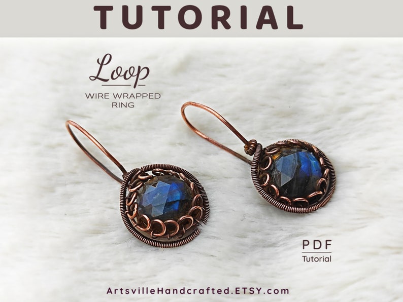 Wire art tutorial, wire wrapping for beginners, PDF instructions, wire wrap tutorials, artsvillehandcrafted