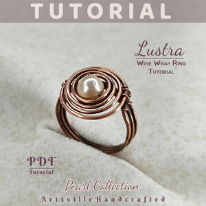 Beginner-friendly wire wrap ring instructions, instant digital download craft tutorial.