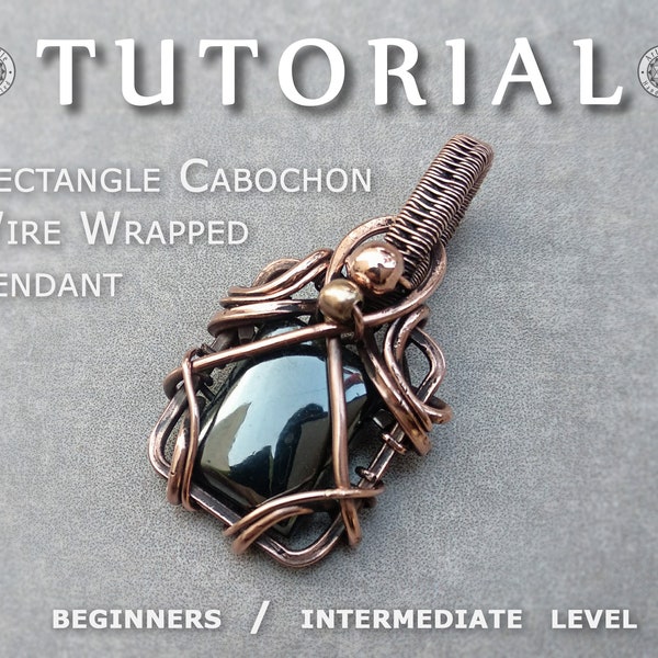 Wire Wrap Tutorial, Wire Wrapping Tutorial, Wire Wrap Jewelry Tutorial, Wire Wrapped Pendant, Instant Download, Wire Weaving Tutorial, Art