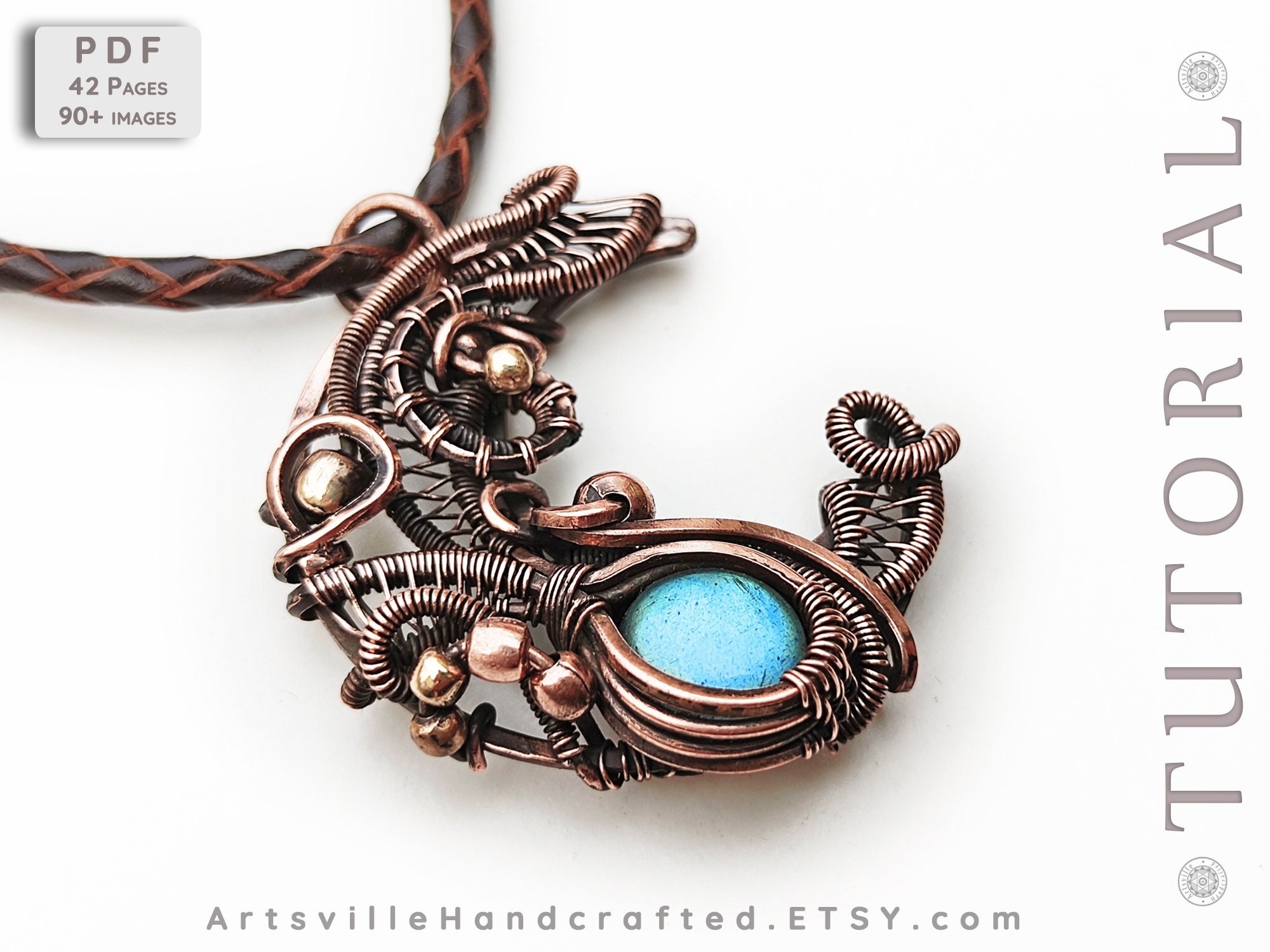 Wire Wrap Tutorial Jewelry Making Pendant Tutorials Wire - Etsy