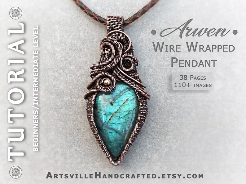 Learn wire wrapping with this step-by-step tutorial. Create stunning gemstone pendants using professional techniques. Perfect for beginners -experienced crafters. Download the PDF guide to make handmade jewelry with secure wire settings unique design