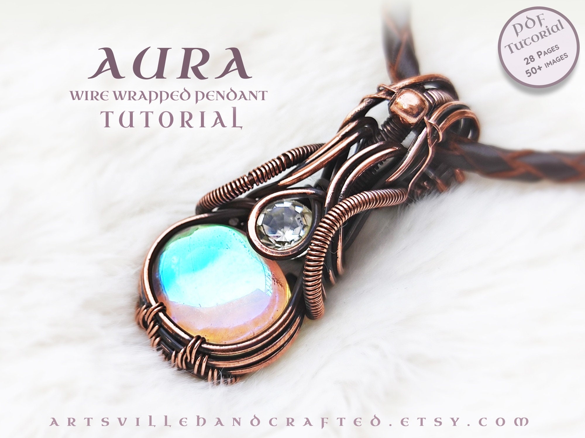 Aura: Wire Wrap Tutorial, Wire Wrapping Jewelry Tutorial, Wire Pendant ...
