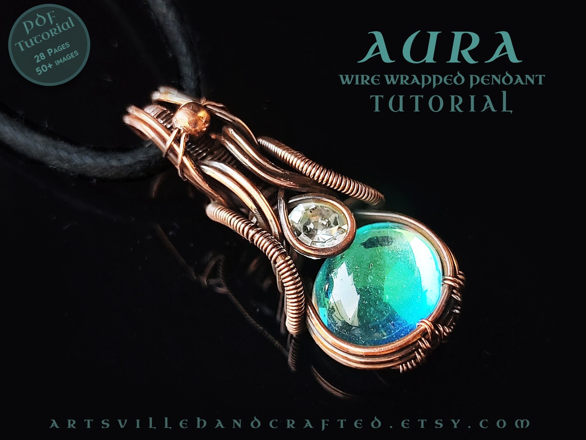 Aura: Wire Wrap Tutorial, Wire Wrapping Jewelry Tutorial, Wire Pendant ...