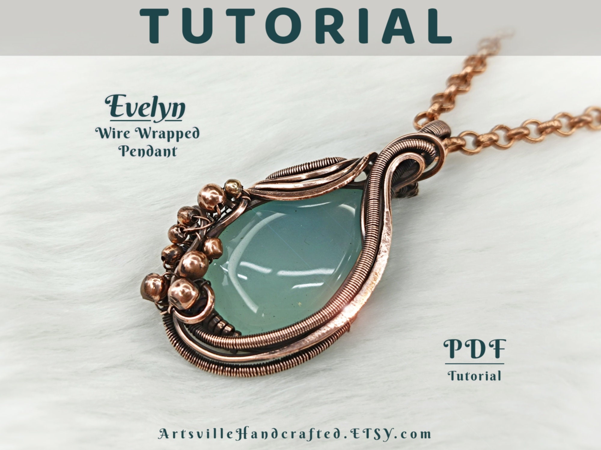 Evelyn Wire Wrap Pendant Tutorial : Step by Step Instructions for Wire ...