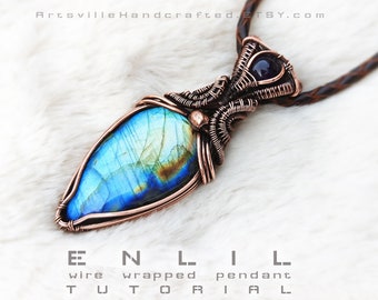 Wire Wrap Tutorial, Wire Wrap jewelry Tutorial, Wire Wrapping Tutorial, Wire Work Tutorial, Wire Wrap Pendant Tutorial ArtsvilleHandcrafted