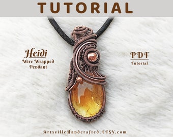 Tutoriel de la suspension en fil métallique Heidi : guide étape par étape pour le sertissage du cristal | Des bijoux DIY parfaits avec des techniques détaillées pour des résultats époustouflants