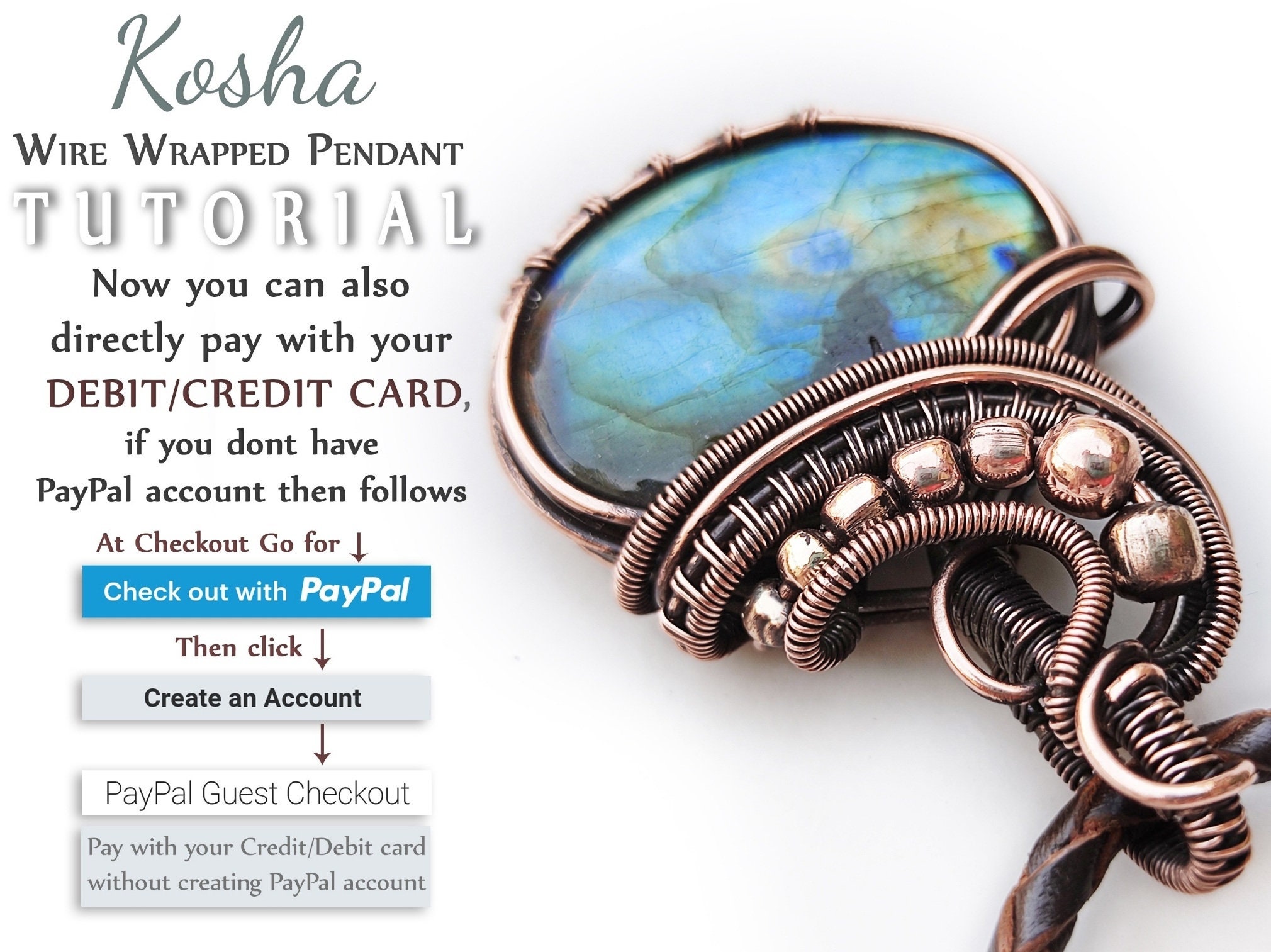 Wire Wrap Tutorial Wire Weaving Tutorials Wire Wrap Pendant - Etsy