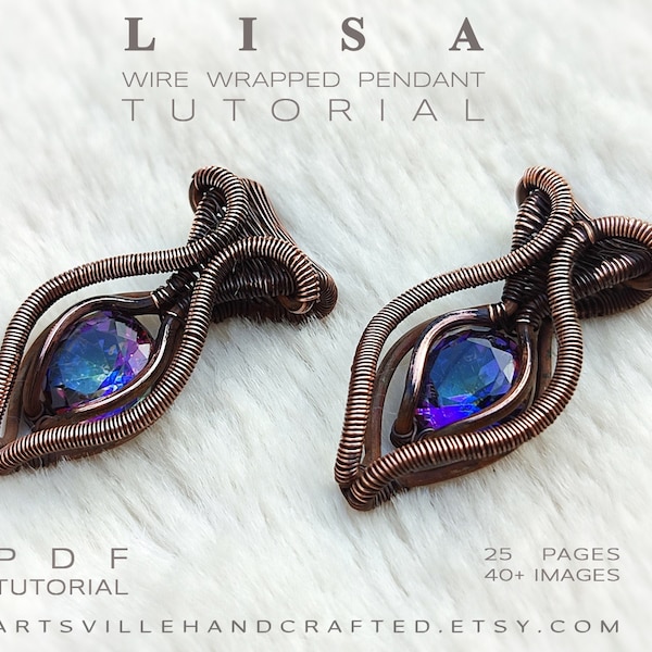 Lisa: Wire Wrapping Tutorial, Wire Wrap Tutorial, Wire Wrapped Jewelry Tutorial, DIY Wire Wrap Pendant, Crystal Jewelry Making, Wire Art