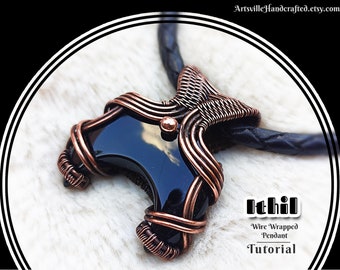 Ithil: Wire Wrap Crescent Moon Pendant Tutorial | Easy Beginner Jewelry Making PDF | Simple Wire Wrapping DIY Guide | Handmade Jewelry Craft