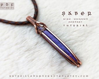 Saber: Wire Wrap Tutorial, Wire Wrapping Tutorial, Wire Wrapped Jewelry Tutorial, DIY Wire Wrap Pendant, Crystal Jewelry Making Tutorial