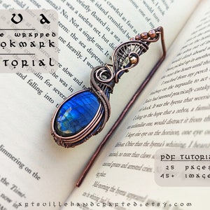 Ava : Wire Wrap Bookmark Tutorial, Wire Wrapping Tutorial, DIY Bookmark, Wiring and Beading, Wire Wrap Bookmark Pattern, Wire Wrap Crystal