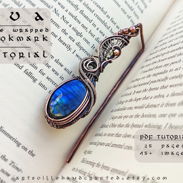 Ava : Wire Wrap Bookmark Tutorial, Wire Wrapping Tutorial, DIY Bookmark, Wiring and Beading, Wire Wrap Bookmark Pattern, Wire Wrap Crystal