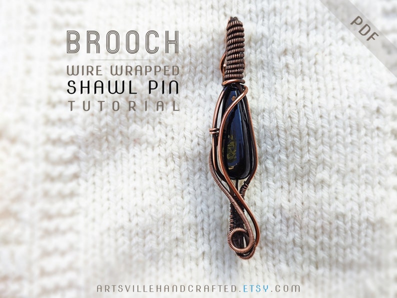 Learn to create a stunning wire wrap shawl pin with this step-by-step tutorial. Perfect for beginners and advanced crafters, this DIY guide teaches essential wire wrapping techniques to craft an elegant, handmade brooch. Ideal for adding a unique touch to scarves, shawls, and cardigans, this wire wrap tutorial is a must-have for jewelry makers. Download the PDF today and start creating your own handmade wire jewelry accessories.