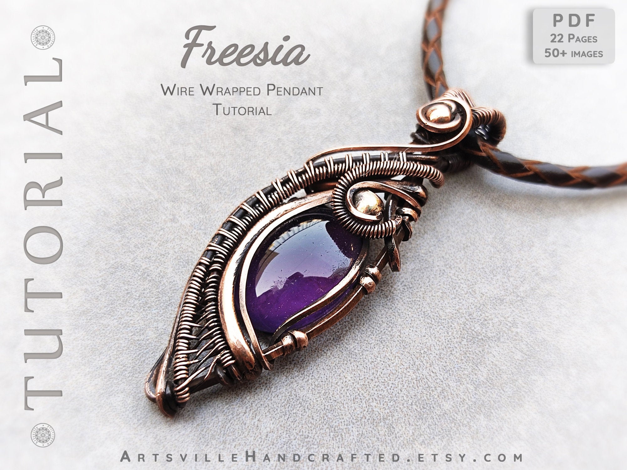 Wire wrapped pendant tutorial